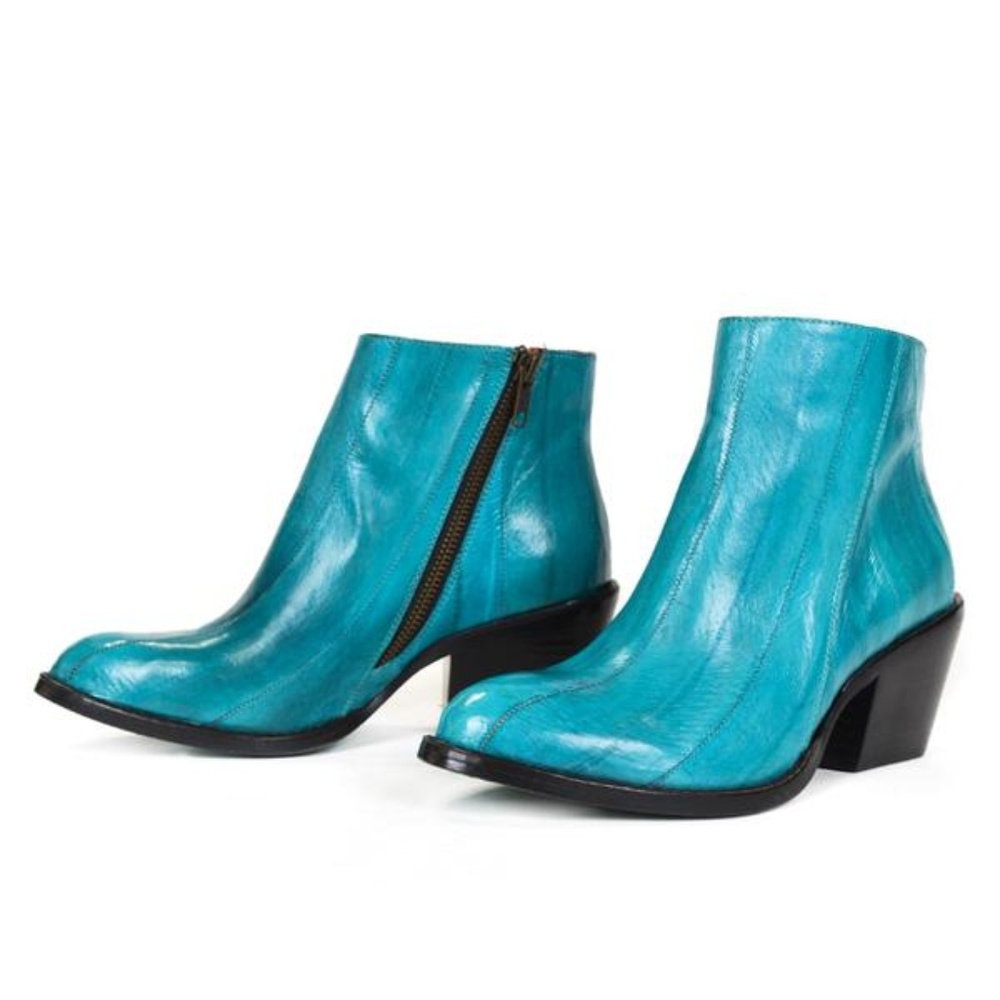 Rose Women’s Turquoise Eel Boots